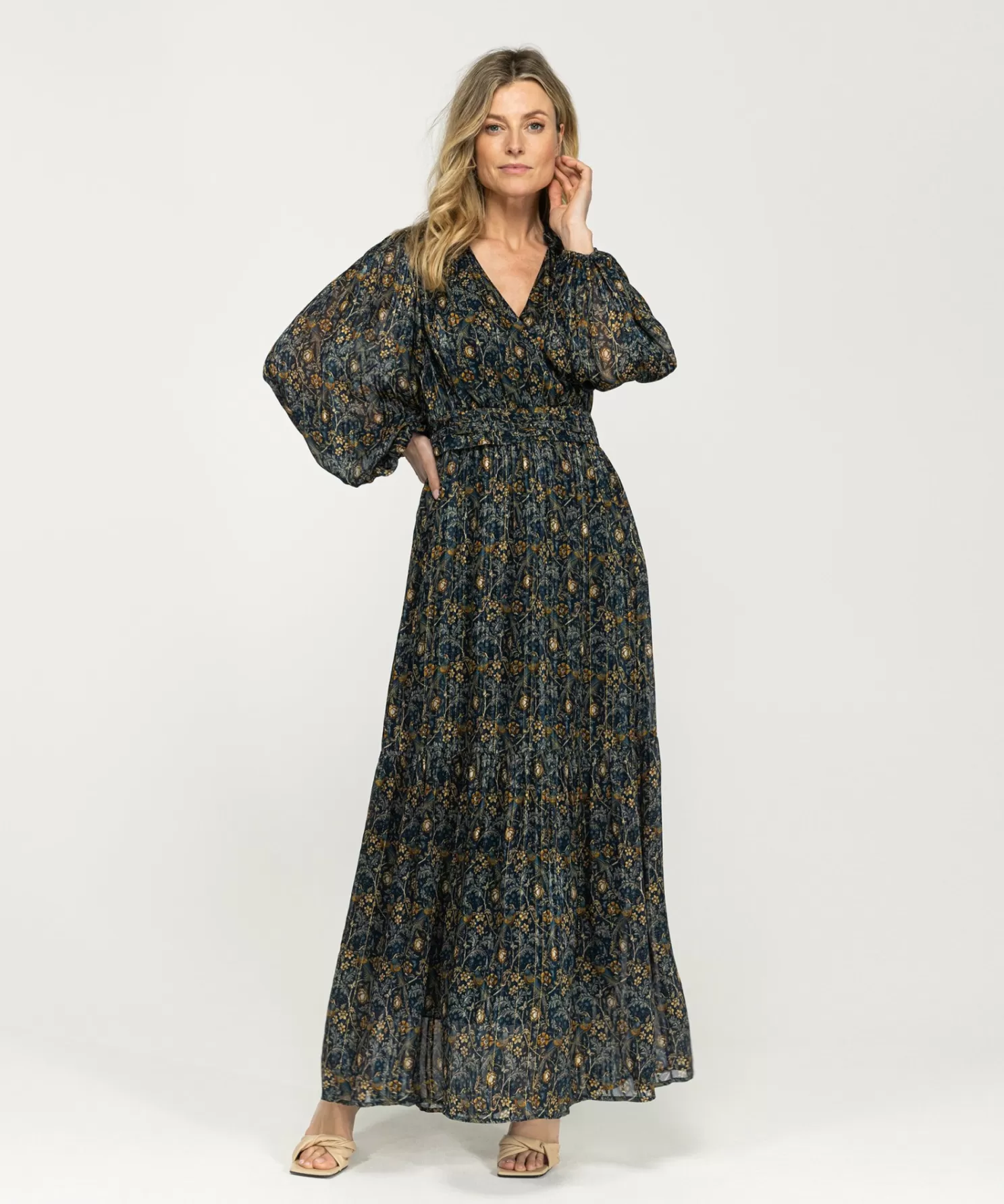 IBANA Zwangerschap Stijlen-Dalore Lurex Floral Birds