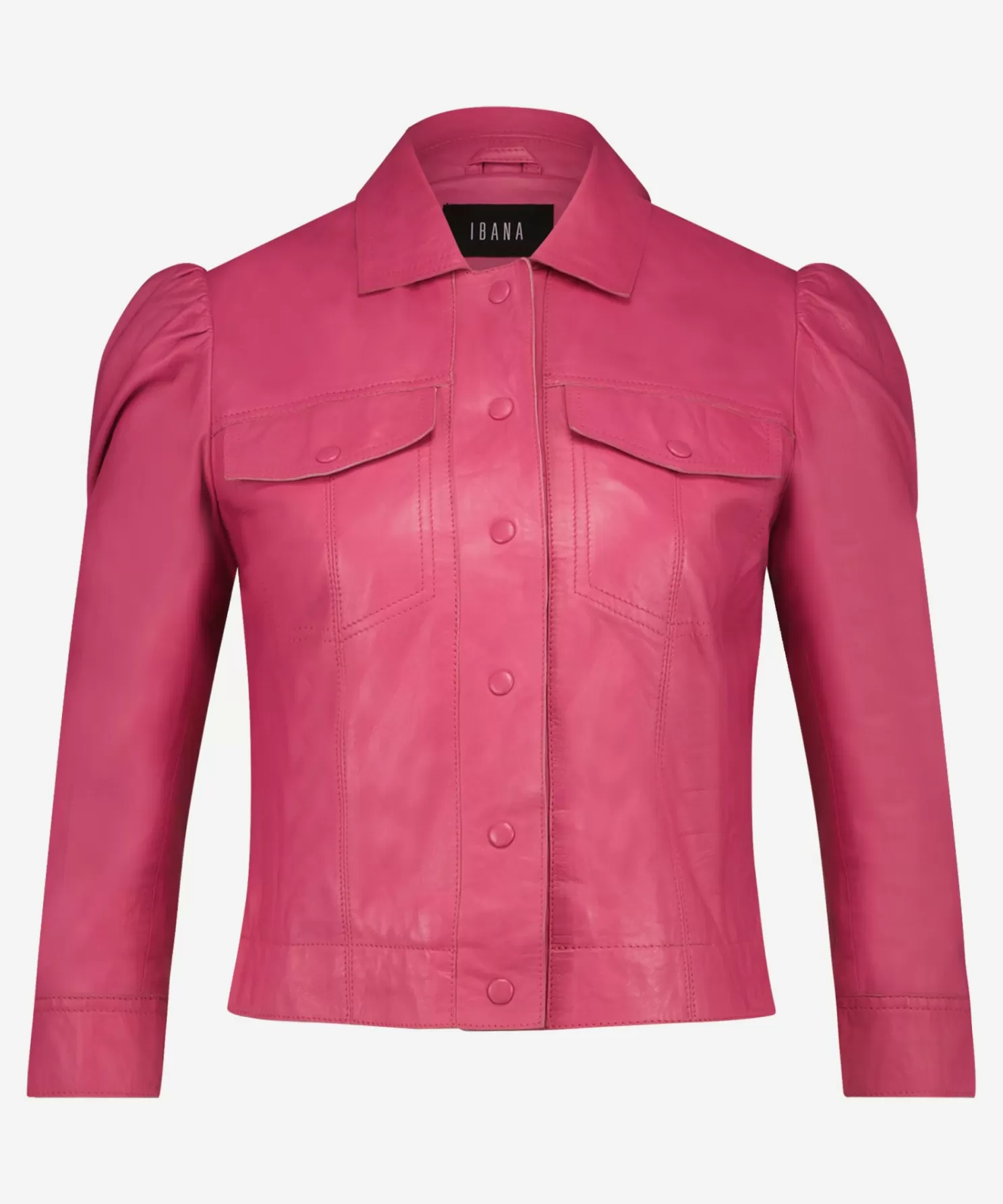 IBANA Leren Jassen-Joan Bright Pink