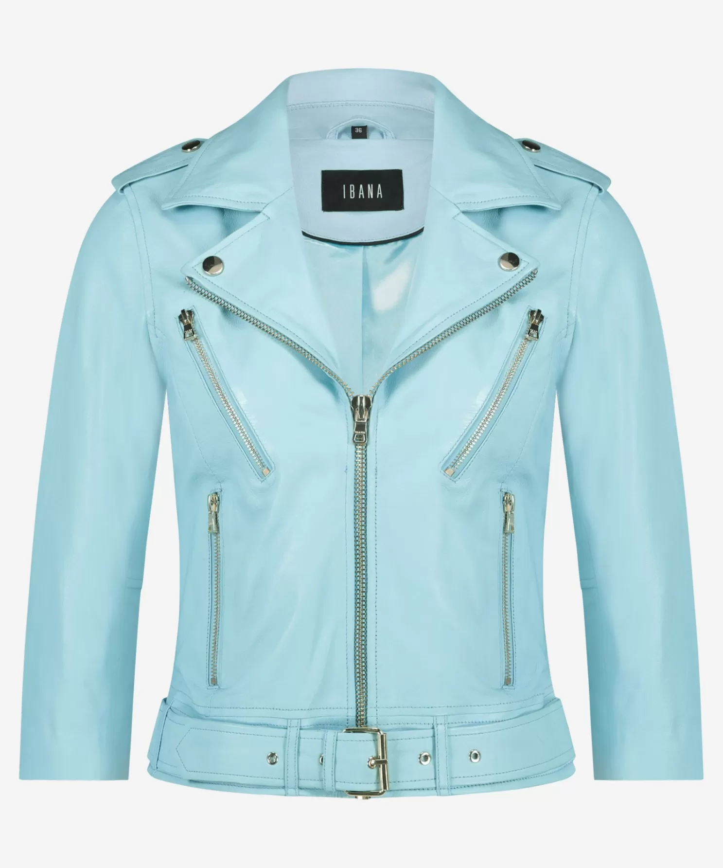 IBANA Leren Jassen-Kate Moss Crystal Blue