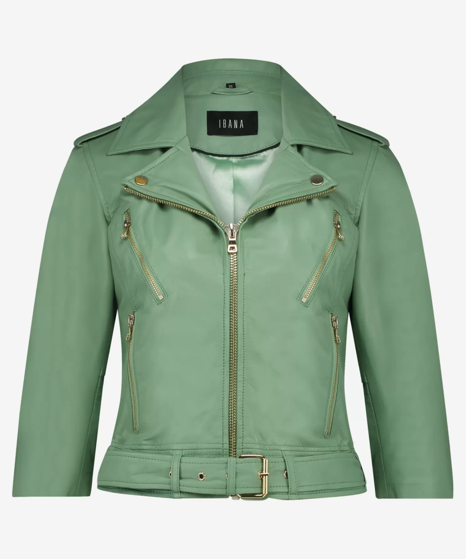 IBANA Leren Jassen-Kate Moss Jade Green