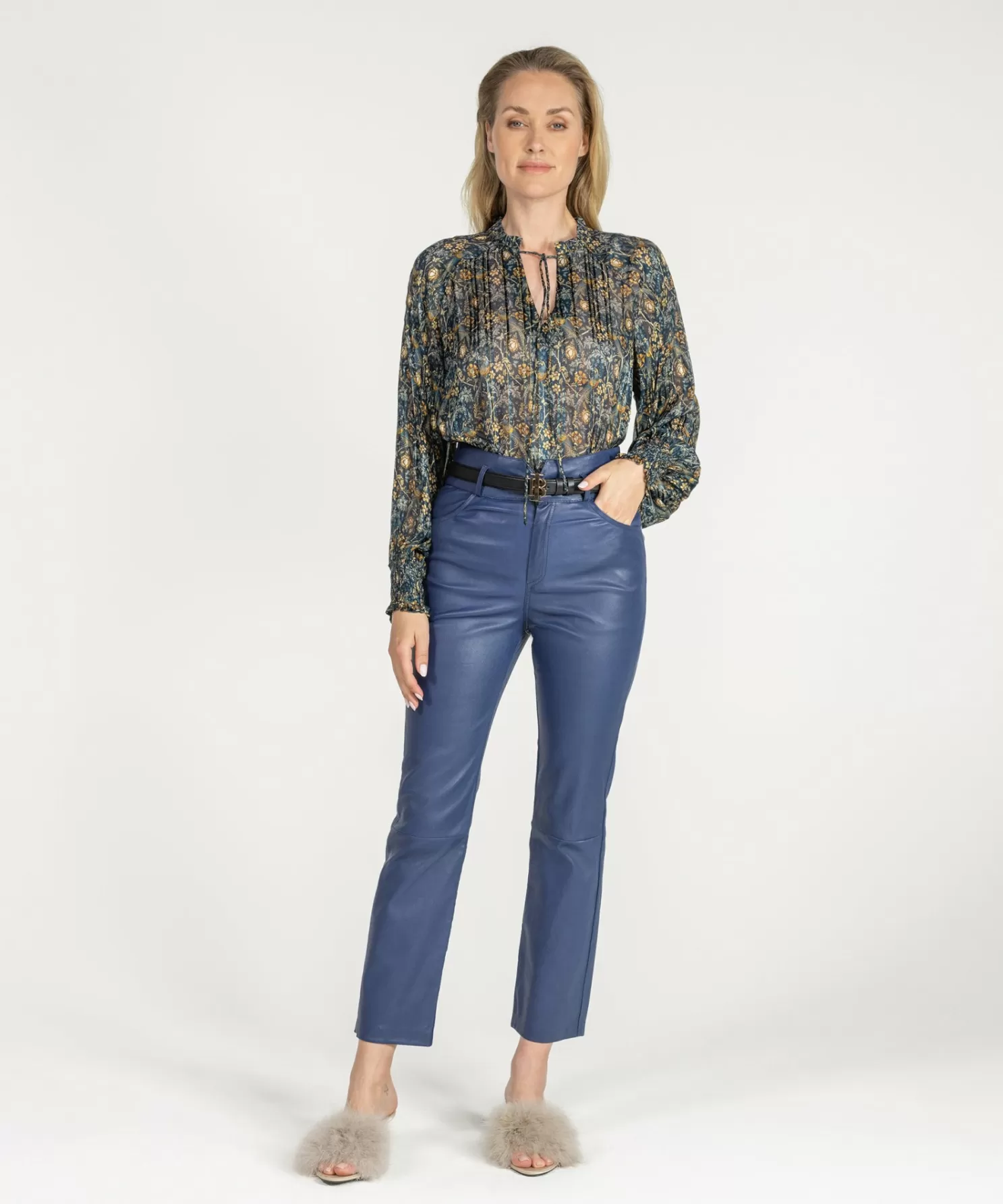 IBANA Non Leather-Thera Lurex Floral Birds
